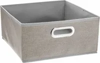 Textil Aufbewahrungsbox Kleiderbox 31 x 15 cm grau