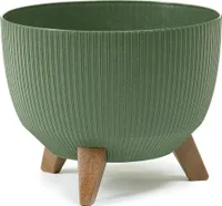 Howhomely Flowerpot 15 cm výška - kvetináč hnedý - vykreslený nohami