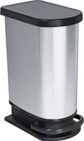 Treteimer mono 50 l PASO, Farbe:Silber metallic