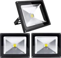 3pcs 50W LED Fluter Strahler,Greenmigo IP65 Wasserdicht Schwarz Kaltweiß 120°LED Außenstrahler Fluter Flutlicht AC 85-265V Tageslichtweiß