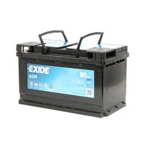 Exide EK800 AGM Autobatterie 12V 80Ah 800A EN Start Stop