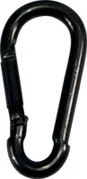 Feuerwehr-Karabinerhaken schwarz-Zn 50x 5mm