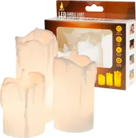 Dekoratívne LED sviečky - 3 ks