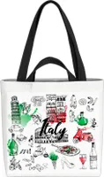 VOID Italy Italien Kolosseum Pisa Tasche 33x33x14cm,15l Einkaufs-Beutel Shopper Einkaufs-Tasche Bag
