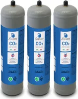 Jednorázová láhev Swan Co2 600 gr E290 se závitem na kyselinu uhličitou 11x1 M pro vodní bublinkovače, chladicí jednotky a dávkovače pitné vody, 3 kusy