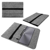 Schutzhülle Asus Vivobook Pro 14 Filz Tasche Laptop Sleeve Hülle Notebook Case, Farbe:Grau