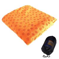 Yoga-Handtuch, heißes Yogamatten-Handtuch – schweißabsorbierend, rutschfest für heißes Yoga, Pilates und Training(Orange,)