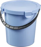 plast team Pflückeimer mit Deckel, 5 Liter, hellblau