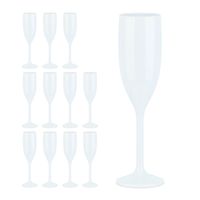 Champagnergläser Einweggläser 36 x Einweg Sektgläser Sektkelche Gläser Set 