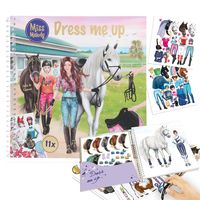Depesche 11930 Pferd Miss Melody Dress me up Sticker- und Malbuch Mitbringsel Kreativ