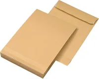 MAILmedia Faltentaschen DIN B4 ohne Fenster braun mit 4,0 cm Falte, 100 St.