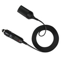 AIV Steckdosen-Adapter, 2m, schwarz, 12 Volt