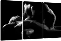 160 x 90 cm obraz na plátně žena + muž akt 1019-SCT - Obrazy / nástěnná malba / umělecký tisk je připraven k zarámování