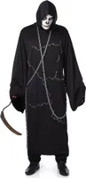 Gruseliger Ghul Halloweenkostüm Geist schwarz-weiss