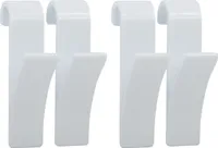 MSV Heizungkörper Haken Weiß 4er Set