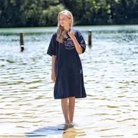 HOMELEVEL Badeponcho für Kinder und Teenager - Poncho Handtuch für Strand Schwimmbad - Surfponcho mit Kapuze - Bademantel für Jungen und Mädchen