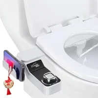 Bidet Bidet-Aufsatz für Bidetaufsatz Toilettensitz mit Regalhake Doppeldüsen
