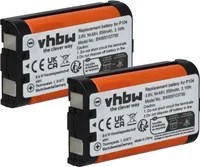 vhbw 2x Akku kompatibel mit Panasonic KX-FGP378, KX-FG5213, KX-FG6550, KX-FG5212, KX-FG5210 schnurlos Festnetz Telefon (850 mAh, 3,6 V, NiMH) Grün