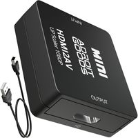 AdroitGoods Tulip AV to HDMI Converter Adapter - RCA to HDMI - With Power Cable - Converter - 1080P Full HD