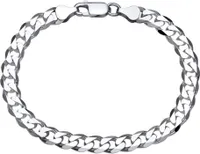 925 Silber Panzerarmband Echtsilber Armband 7mm PA0070 von JEWLIX