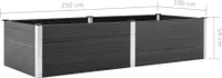 vidaXL Garten-Hochbeet 250 x 100 x 54 cm WPC Grau