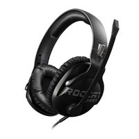 ROCCAT KHAN PRO [schwarz] - High Resolution Gaming Headset - 95 Grad Drehgelenk, Lautstärkeregler, Hi-Res Audio