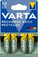 VARTA Recharge Akku Recyklované AA Mignon 4er 2100mAh