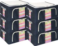 Látkový úložný box na oblečení, skládací úložné boxy do šatníku, 66l - S2TACKBOX 1+1