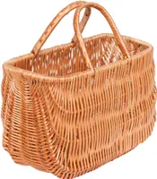 Einkaufskorb "Tasche" eleganter Weidenkorb Korn Handarbeit