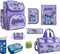 Mädchen Schulranzen 1. Klasse STITCH Schultasche im Set 9-tlg. mit Lunch-Set und Sporttasche