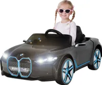 Actionbikes Motors Kinder Elektro Auto BMW i4 | 2x 6V 7 Ah - Elektroauto mit Fernbedienung - BT - USB - MP3 - AUX - Ab 3 Jahre (Schwarz)