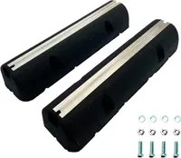 Dämpfungssockel Set 2x 600 mm für Klimaanlagen Bodenkonsole für Wärmepumpen | 2 Stück Antivibrationsfüße | Montagesockel | Gummi Aufstellblocke