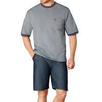 Hajo Klima Light Schlafanzug Set aus Kurzarm-Shirt und kurzer Hose, Hose mit zwei praktischen Seitentaschen, Höchster Tragekomfort