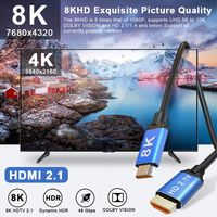 8K HDMI Kabel 3m 48Gbit/s Ethernet eARC UHD HDTV Apple PS5