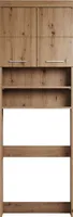 trendteam Bad Waschmaschinenüberbau Amanda Asteiche Melamin/Asteiche Tiefgezogen 63 x 187 x 24 cm
