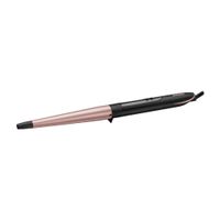 BaByliss Rose Quartz Conical Wand 13-25mm kegelförmiger Lockenstab für Natürliche Locken und Beach Waves, rosa Schwarz, C454E