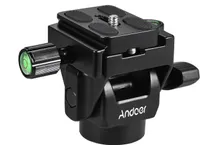 Andoer M-12 Monopod-Neigekopf Panoramakopf Telephoto Vogelbeobachtung mit Schnellwechselplatte