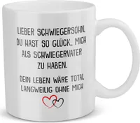 22Feels Schwiegersohn Geschenk von Schwiegermama Bräutigam Hochzeit Tasse Männer Vatertag Weihnachten Geburtstag Kaffeetasse Geschenkidee