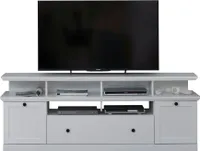 trendteam Wohnen TV-Unterteil BrandsonBaxter Weiß Nachbildung 177 x 65 x 41 cm