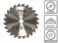 Pilový kotouč Makita Ø165 x 20 mm profesionální pilový kotouč 24 zubů na dřevo laminát MDF