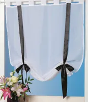 Zasłona rzymska ze szlufkami, rozmiar: 80x160cm, kolor: czarny