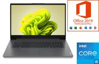 Notebook Lenovo V17-G3 - Intel Core i5-1235U - 32GB DDR4-RAM - 1000GB SSD - Windows 11 Pro + MS Office 2019 Pro - 44cm (17.3") Full HD