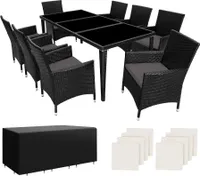 Rattan Sitzgruppe Menorca mit Aluminiumgestell
