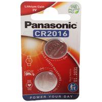 Panasonic - CR2016 - 3 Volt 90mAh Lithium - 2er Blister
