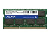ADATA Premier Series - DDR3L - Modul - 8 GB - SO DIMM 204-PIN - 1600 MHz / PC3L-12800 - ungepuffert