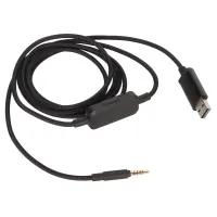 Zvukový kábel slúchadiel,Náhradný zvukový kábel slúchadiel,Zvukový kábel USB pre Beyerdynamic MMX300,Zvukový kábel USB pre Beyerdynamic MMX300,Zvukový kábel hernej náhlavnej súpravy,Herný kábel slúchadiel