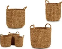 Korbsatz Braun Espartogras (3 Stücke)