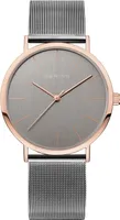 Bering Damen Armbanduhr roségold, grau Classic 13436-369