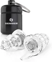 Senner PartyPro Gehörschutz für Musik & Musiker - Ohrstöpsel für Festivals, Konzerte, Partys und Discos - transparente Earplugs 18 dB Lärmreduzierung