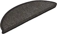 vidaXL Samolepicí rohože na schody Sisal 15 ks 56x17x3 cm antracitová